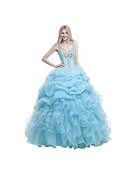  Organza/Satin  Sheer Lace Pleated  Beaded Sweetheart  Ball Gown Quinceanera Dress  With Rhinestones and Ruffles