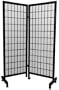 Meditation Folding Room Divider in Black