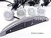 silver wireless 4 rear car parking reverse reversing sensor buzzer LED
