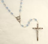 Pack of 4 Sapphire Blue Iridescent Crystal Beaded 21 Rosaries #34809