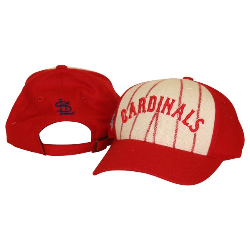 St. Louis Cardinals Old School Pin Stripe Adjustable Baseball Hat