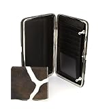 Giraffe Print Womens Thick Fatty Flat Wallet on a Chain