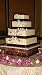 Grand Size Gold Wedding/anniversary Square Cake Stand 22" for a Mega Size Cake