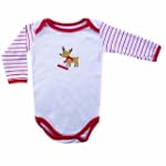 Luvable Friends Christmas Bodysuit, Santa's Helper, 9-12 Months
