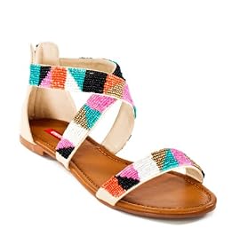 Pyramid Beaded Sandals