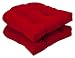 Pack of 2 Outdoor Patio Wicker Chair Seat Cushions - Venetian Red