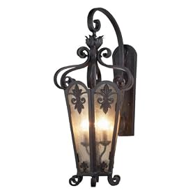 Eurofase 17473-019 Lonsdale 3-Light Large Wall Sconce, Antique Sable Mottled Amber by Eurofase