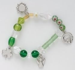 "Irish Blessings" Glass Beaded Story Bracelet