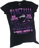 True Blood -- Fangtasia Welcome Crop Sleeve Fitted Juniors T-Shirt
