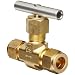 Parker V Series Brass Needle Valve, Inline, Hand Wheel, Needle Stem, CPI Compression Fitting