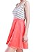 OMEYA.WANSHIDA.Women's Open Back Sleeveless Sexy Hollow Out Slim Fit Stripe Casual Cocktail Cute Mini Dress