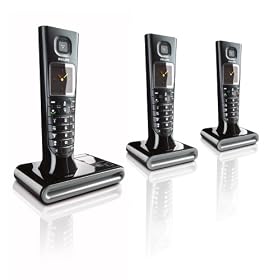 Philips ID9373B/05 XD Sound Cordless Phone - Triple Pack With Answer Machine