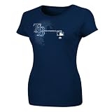 MLB Women's Tampa Bay Rays Authentic Collection Change Up Short Sleeve Crew Neck Tee (Athletic Navy, Large)