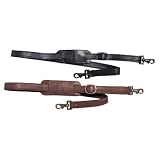 Harness Cowhide Leather Shoulder strap, Brown