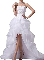 Organza Sweetheart High-Low-Hem  Dress