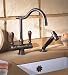 Herbeau 420756 Kitchen Couture Valence Single-Hole Mixer With Handspray - Polished Ni...