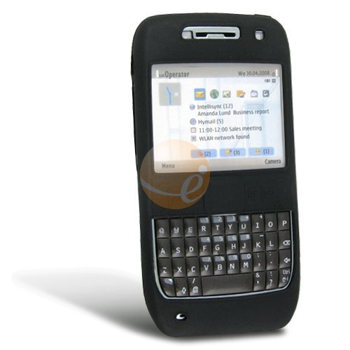 Black Durable Silicone Protection Skin Case for Nokia E71