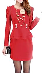 Above the Knee Bubble Dress Long Sleeves Acrylic Little Black Dress/Mini Dress 