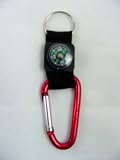 Carabiner Keychain with Compass Strap (Not for Climbing)