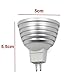 Delicate Mr16 3w RGB LED 16 Colors Changing Light Lamp with Remote Control Ac/Dc 12v