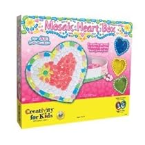 Girls MAKE YOUR OWN JEWELRY BOX - MOSAIC HEART JEWELRY BOXES - Art and Craft Kits!