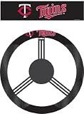 MLB Minnesota Twins Poly-Suede Steering Wheel Cover