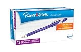Paper Mate Flexgrip Elite Stick Medium Tip Ballpoint Pens, 12 Purple Ink Pens (85590)