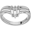 14K White Gold Mother's Ring - 3 Gemstone -- YOU CHOOSE THE COLORS!