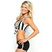 Breastaurant Uniforms Uniform Sexy Referee Shirt tie top (small)