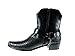 Alfa Men's M1734 Faux Snake Skin Western Cowboy Boots w/ Belted Chain