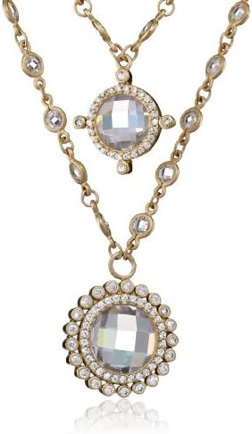 Freida Rothman Double Layer Charm Necklace, 18"