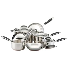 KitchenAid Stainless-Steel 10-Piece Cookware Set