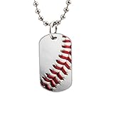 New Baseball Fashion Image Custom Unique Personalized Dog Tag Necklaces, dogtag size About 1.3X 2.2 inches Ideal Gift