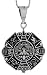 Sterling Silver Heavy Aztec Calendar Pendant, 1 11/16 in. (42mm) tall picture