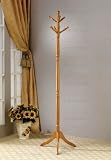 Wildon Home Kalama 71.5" Coat Rack in Oak 3059