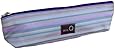 della Q Long Zipper Knitting Case for Notions (9" W x 2.5" H x 1.5" D); 018 Purple Stripes 1102-1-018