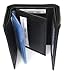 Dangerous Threads Mens Black Leather Wallet Lamb Classic Trifold 731