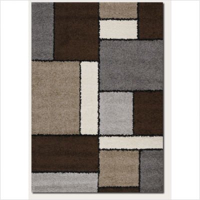 Couristan 4040/0002 MOONWALK Stonewall 20-Inch by 43-Inch Polypropylene Area Rug, Chocolate