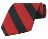 New Mens Black & Red College Stripe Necktie