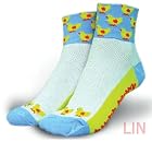 Lin Performance Core Spun Cool Max Cycling Socks, Small, Biker Chick