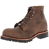 Chippewa Men's 6-Inch Chocolate Apache Steel-Toe Lace-Up Rugged Boot