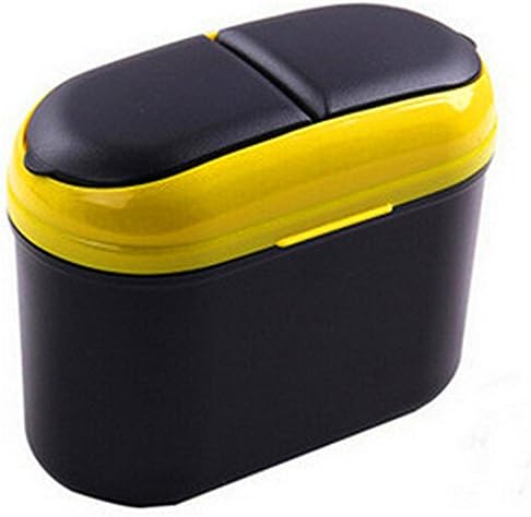 Zonstyle Car Trash Can/box Holder with Hook for Car /Tissue Holder Box Yellow/car Trash Rubbish