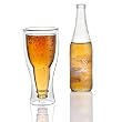 Hopside Down Beer Glass, Double Wall Beer Glass - No more warming your beer with your hands.