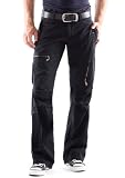 BRIGHT JEANS Vintage Cargohose (schwarz)