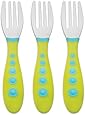 Gerber Graduates Kiddy Cutlery Forks in Neutral Colors, 3-count
