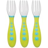 Gerber Graduates Kiddy Cutlery Forks in Neutral Colors, 3-count