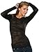 Kavio! Junior Camouflage Striped Burnout Twisted Crew Neck Long Sleeve
