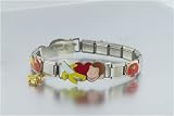 Animal Studded Curious George Disney Monkey Licensed Italian Charms Bracelet Link