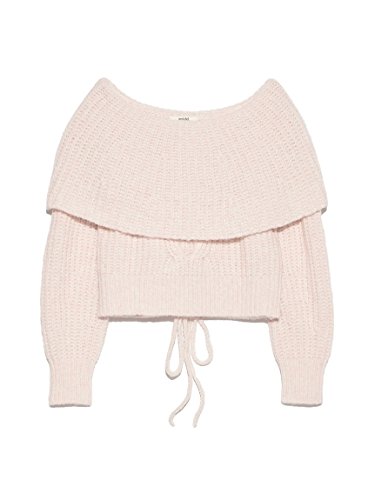 snidel(スナイデル)オフショルレースアップニットプルオーバー