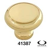 Polished Brass 1 1/4" Cabinet Knob Lot of 25